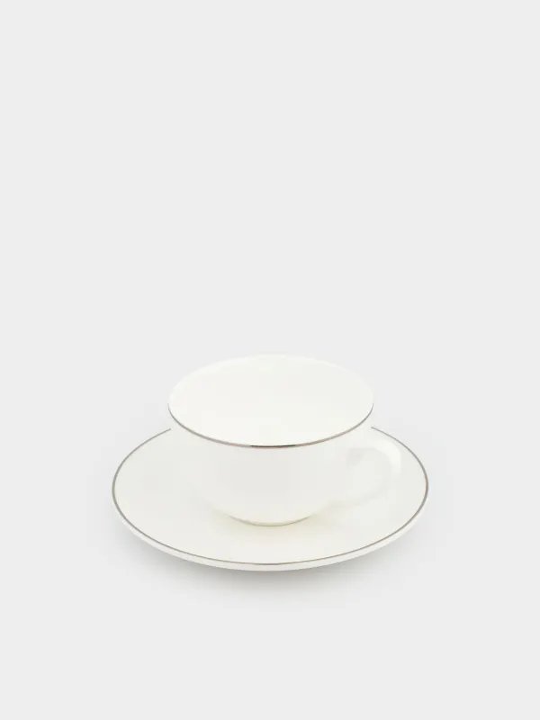 Шай жұбы, 2 тұлға, 4 зат, 250 мл, фарфор F, Pearl-platinum, image-2