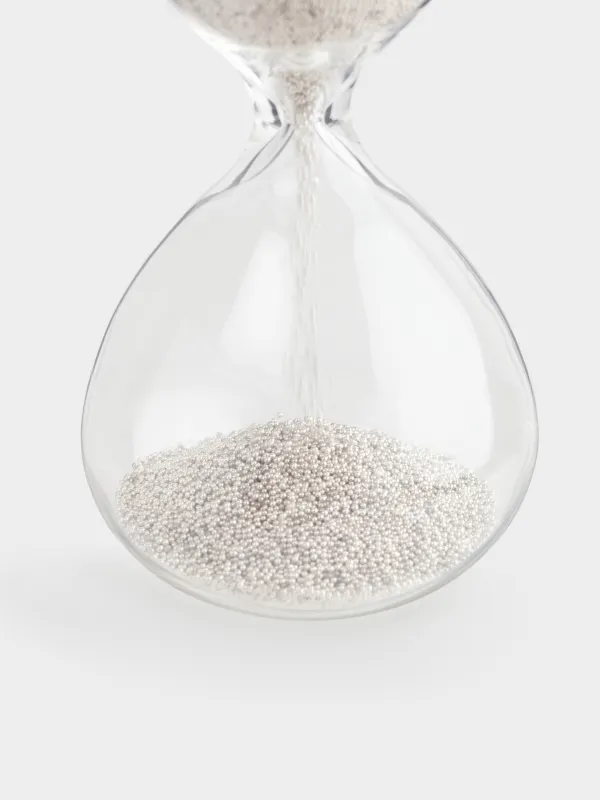 Құм сағаты, 8 см, 30 секунд, шыны/құм, Sand time, image-2