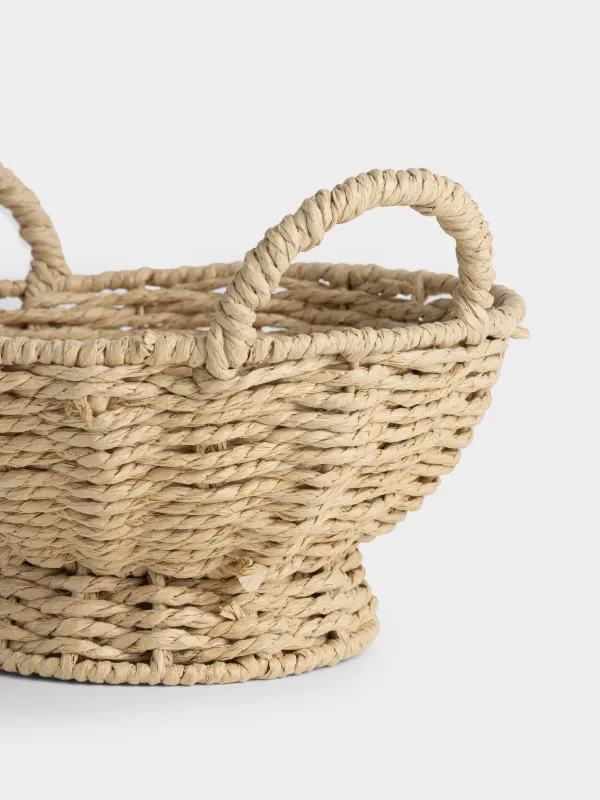 Корзина для хранения, 27х24х15 см, с ручками, Braided, image-3