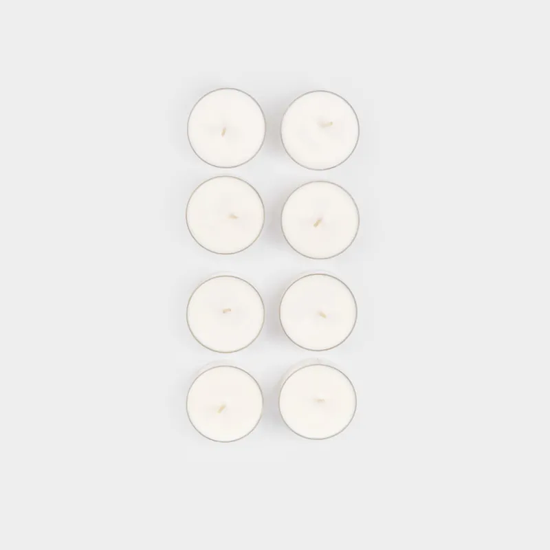 Свеча ароматическая, 6 см, 8 шт, чайная, Luxury white