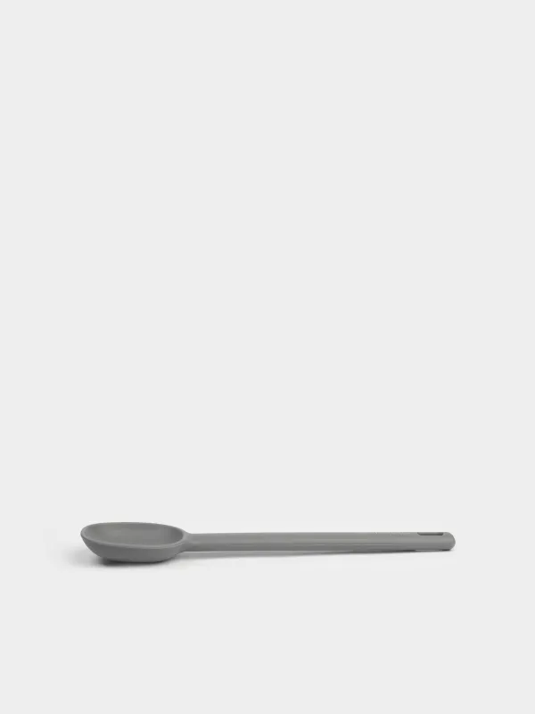Ложка сервировочная, 28 см, силикон, серая, Grey steel, image-4