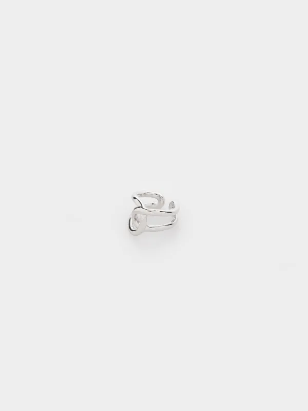 Сақина, 2 см, бірыңғай өлшем, металл, күміс, Jewelry, image-1