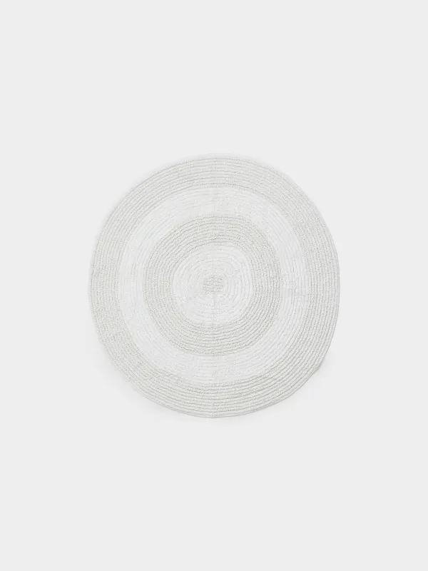 Кілем, 90 см, дөңгелек, мақта, ақ, Encircle, image-0