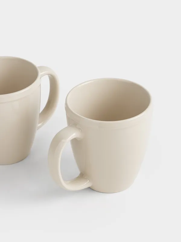 Саптыаяқ, 430 мл, 2 дана, керамика, сарғылт-қоңыр, Классика, Ceramo classic, image-1