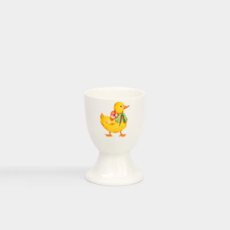 Жұмыртқа тұғыры, балаларға арналған, 7 см, фарфор N, ақ, Үйрек, Easter Kids