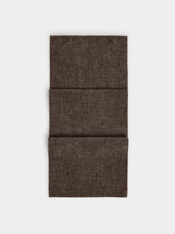 Үстел төсеніші, 40х160 см, барқыт, қоңыр, Velvet, image-0