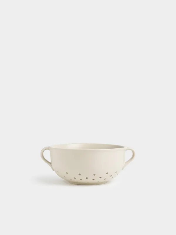 Дуршлаг, 20 см, тұтқалары бар, керамика, сүт түстес, Milk kitchen, image-0