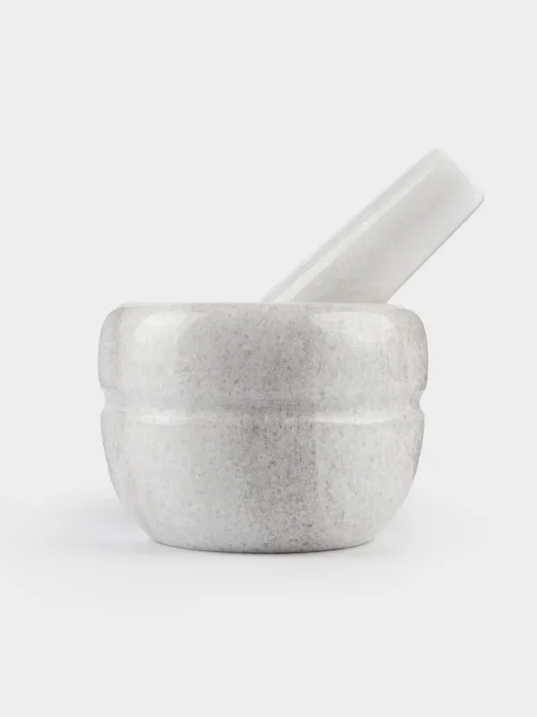 Дәмдеуіш ерітіндісі, 10 см, пистильмен, мәрмәр, ақ, Жолақ, Marble, image-1