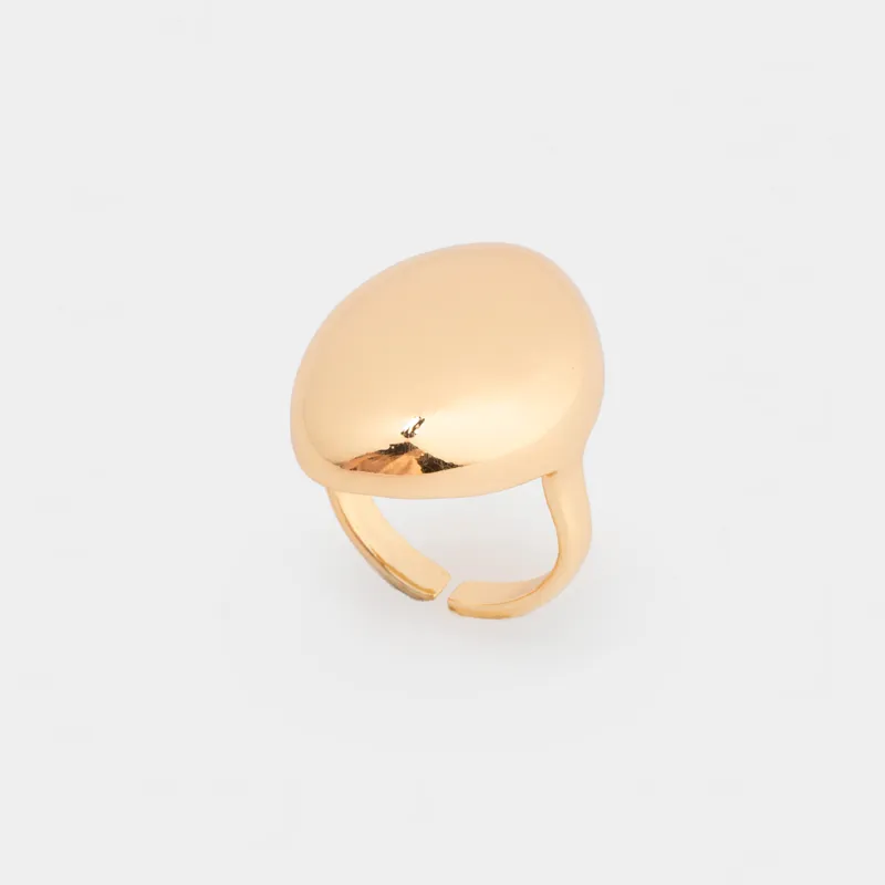 Сақина, 2 см, бірыңғай өлшем, металл, алтын, Jewelry