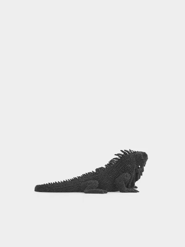 Мүсінше, 20х12 см, полирезин, қара, Игуана, Iguana, image-3