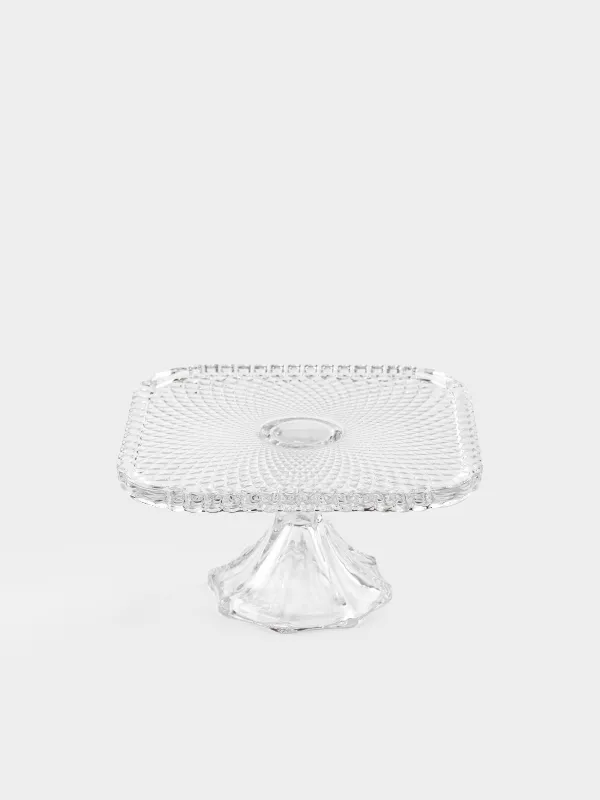 Аяқтағы табақша, 20х10 см, шыны, шаршы, Naiad, image-1