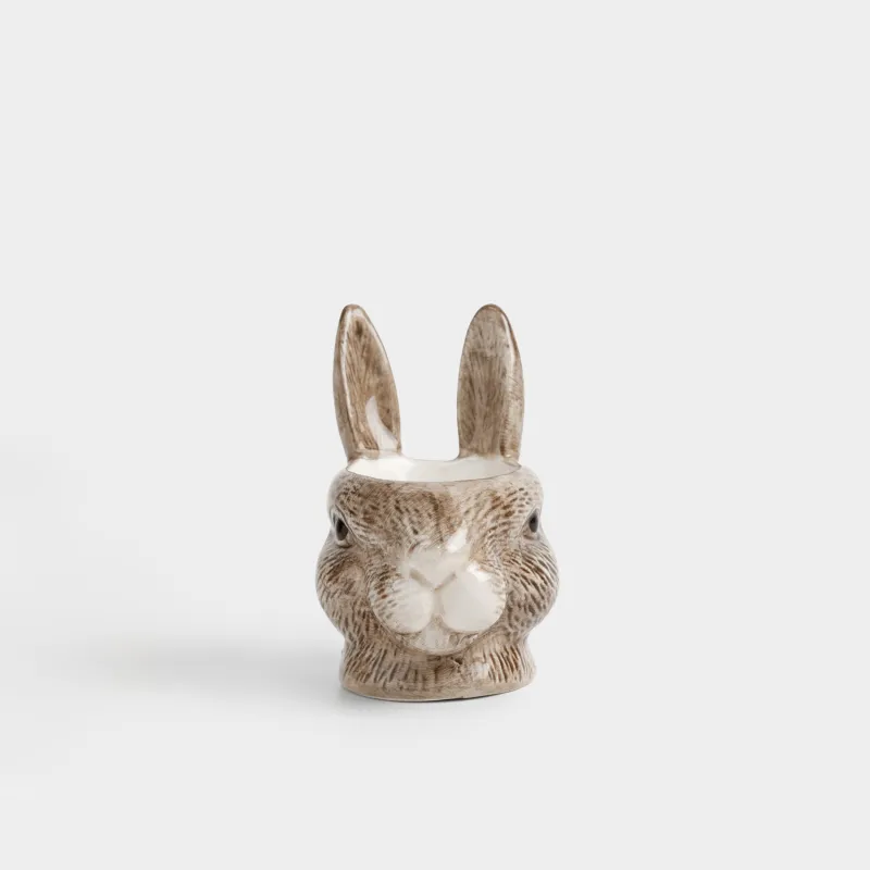 Подставка для яйца, 11 см, керамика D, коричневая, Кролик, Easter lace