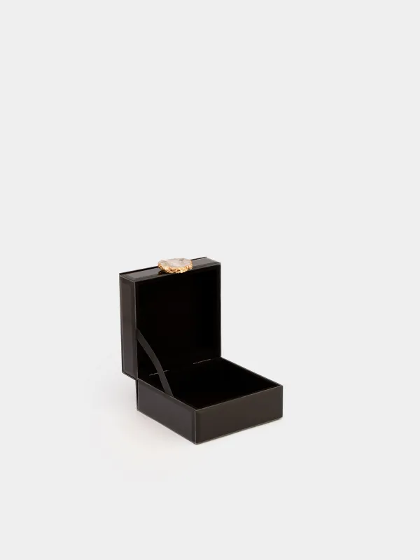 Шкатулка для украшений, черная, Glossy black, image-2