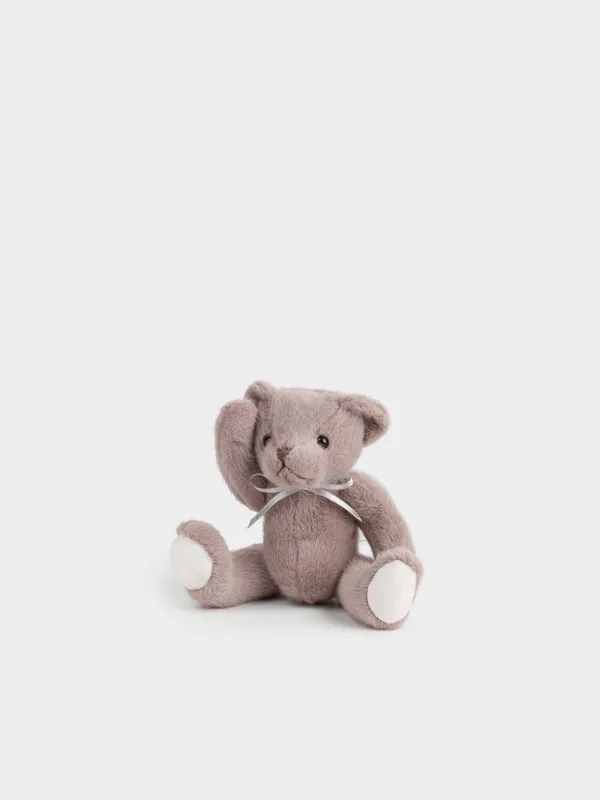Игрушка, 25 см, мягкая, с подвижными лапами, полиэстер, коричневая, Мишка, Bear, image-4