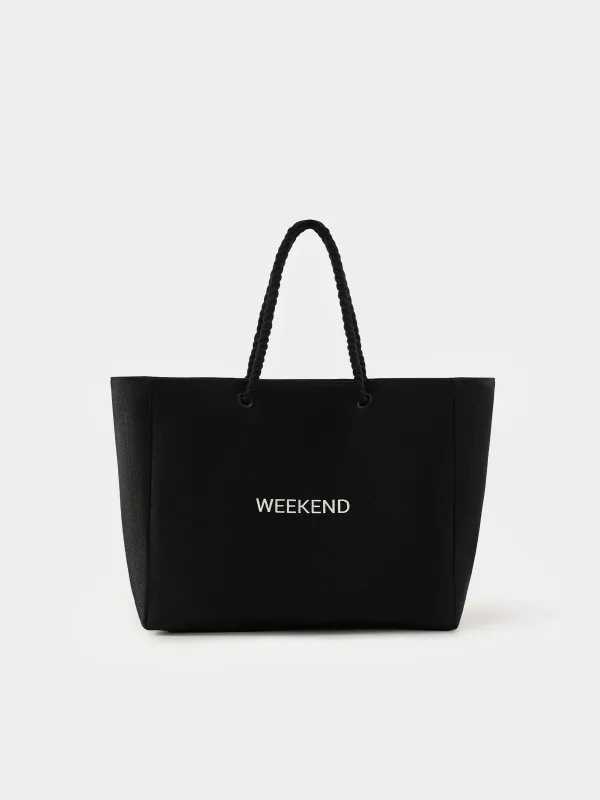 Сумка женская, 44х35 см, полиэстер, черная, Weekend, Coast, image-0