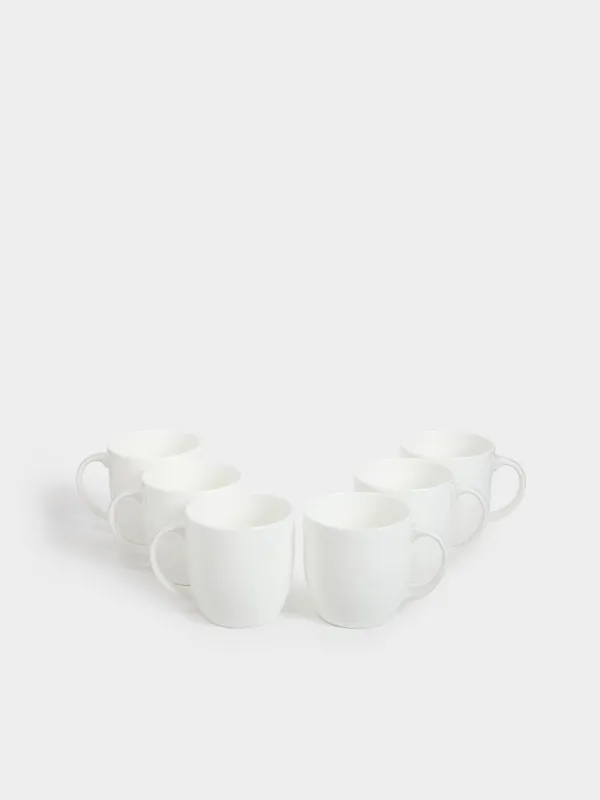 Саптыаяқ, 370 мл, 6 дана, фарфор F, ақ, Ideal white, image-3