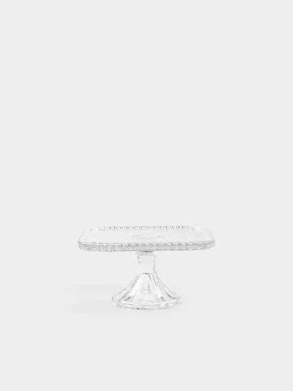 Аяқтағы табақша, 20х10 см, шыны, шаршы, Naiad, image-0