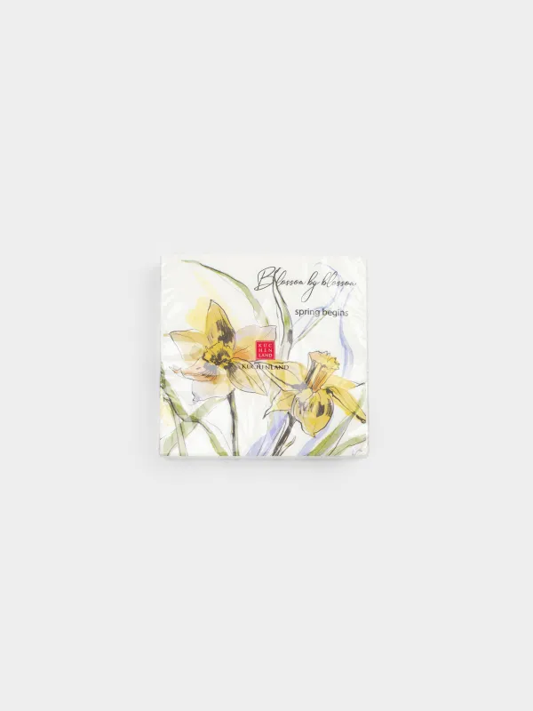 Қағаз майлықтар, 33х33 см, 20 дана, төртбұрышты, ақ, Нәркестер, Bloom, image-4