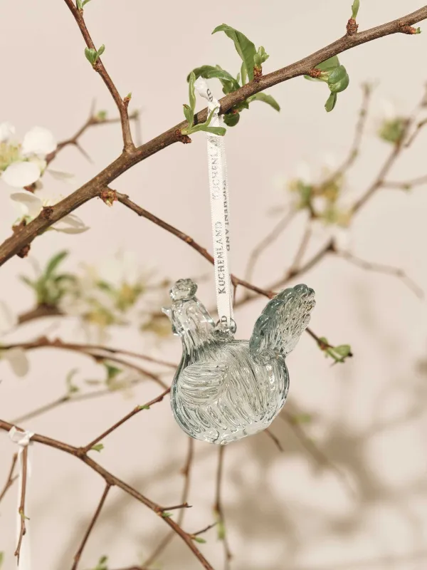 Сәндік салпыншақ, 7 см, шыны, көгілдір, Әтеш, Tradition Easter, image-4