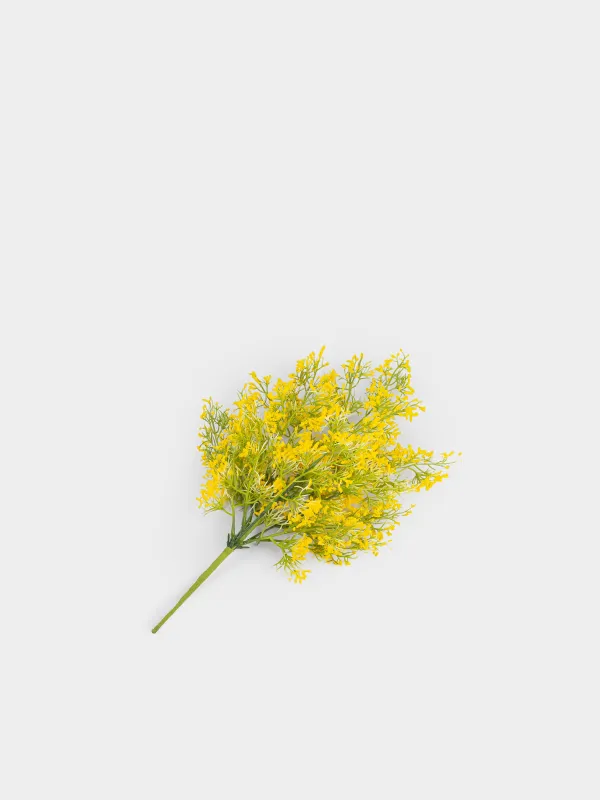 Ветка декоративная, 43 см, Желтые цветы, Flower garden, image-1
