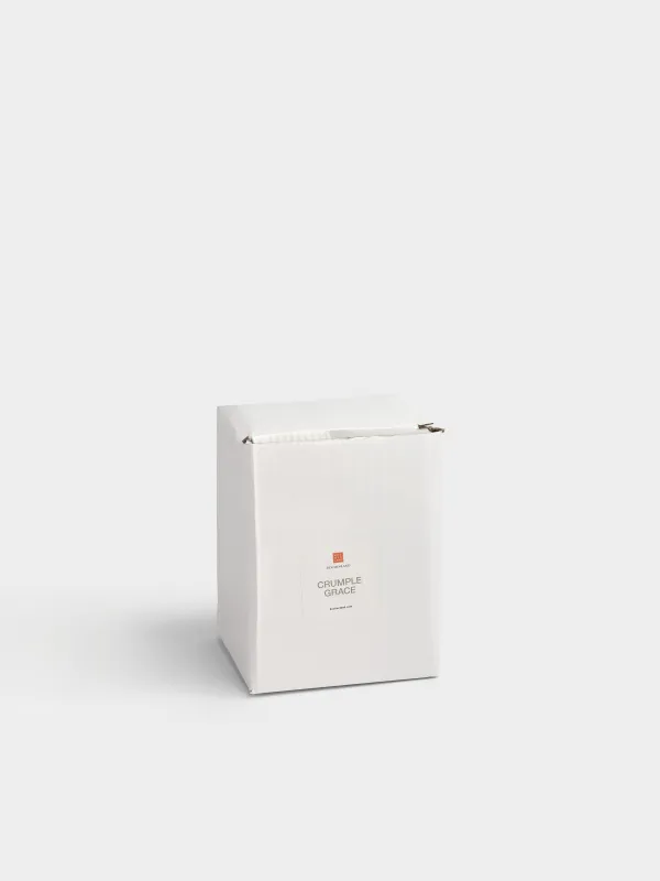 Гүл вазасы, 16 см, тұтқалары бар, керамика, сүт түстес, Нүктелер, Crumple grace, image-5
