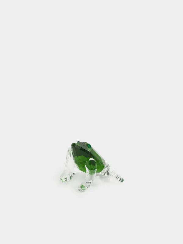 Мүсінше, 5 см, шыны, жасыл, Бақа, Vitreous, image-0