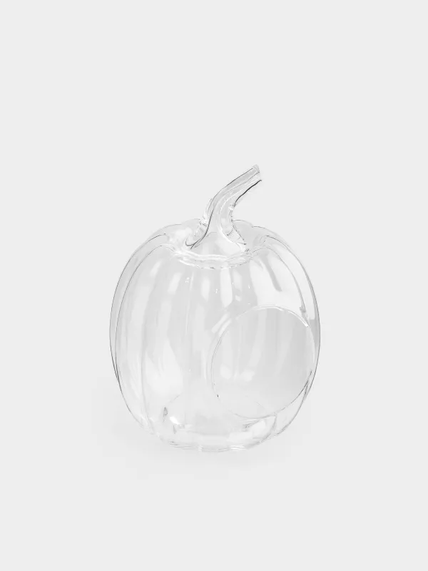 Кәмпит ыдысы, 17х22 см, шыны, Асқабақ, Clear, image-2