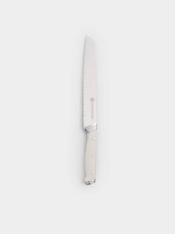 Нан пышағы, 20 см, болат/пластик, ақ, Solo white, image-0