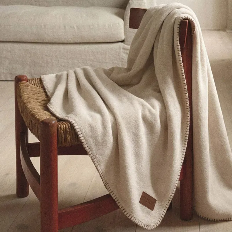 Жамылғы, 140х190 см, фланель, сүт түстес, Flannel