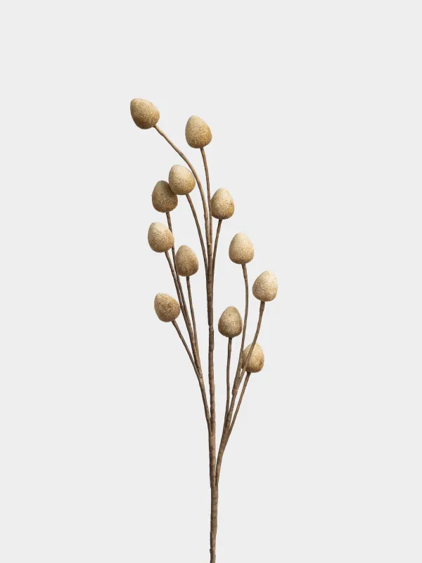 Ветка декоративная, 1,1 м, ЭВА/пенопласт, Краспедия, Balls decor, image-1
