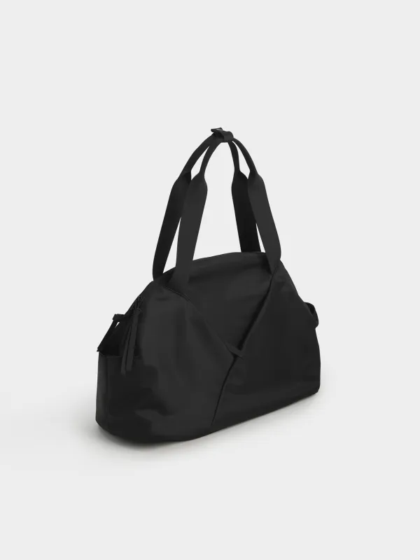 Спорттық сөмке, 45х29х16 см, сабы және иық бауы бар, нейлон, қара, Force sport, image-1