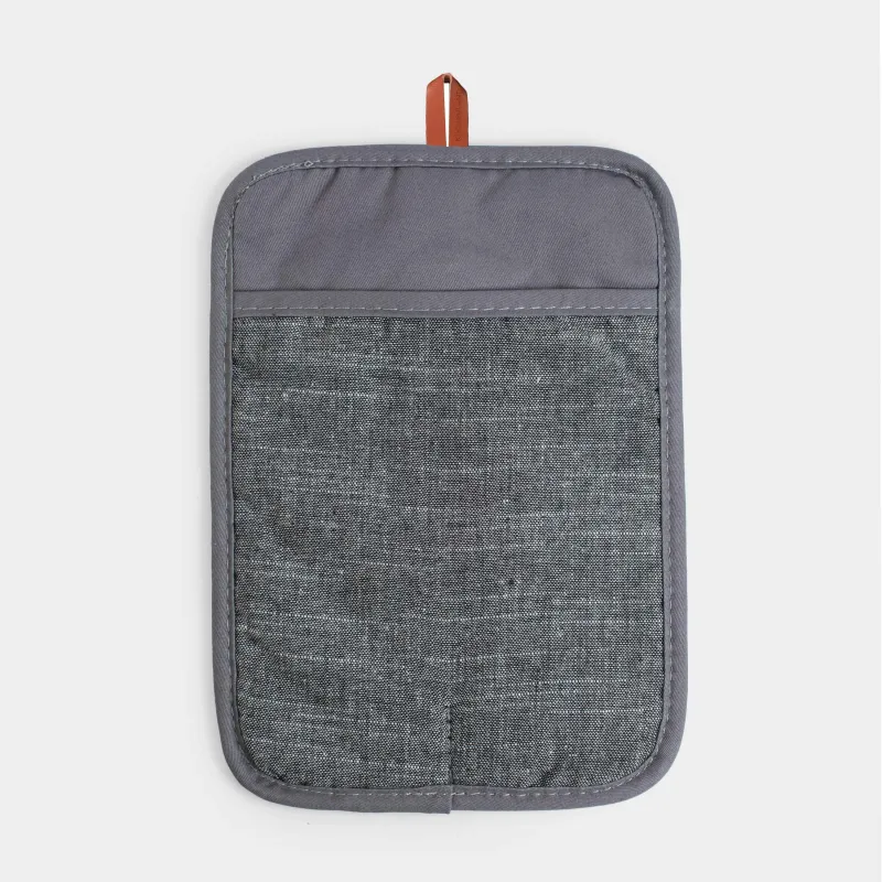 Ыдыс ұстағыш, 26x18 см, мақта/силикон, графитті, Bakery striped