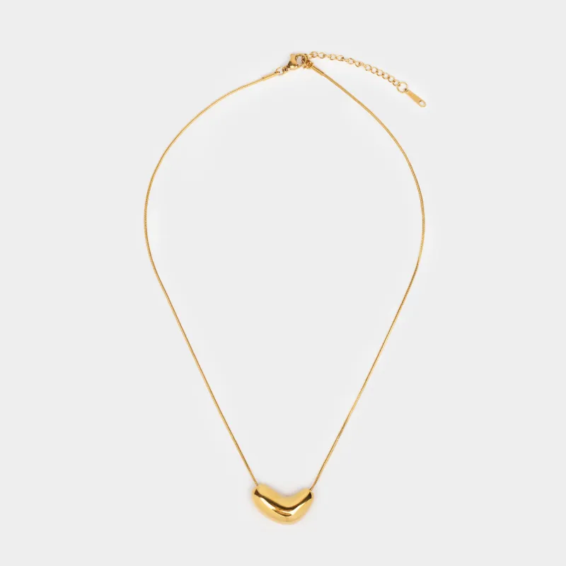 Шынжыр, 45 см, аспасы бар, металл, алтын, Jewelry