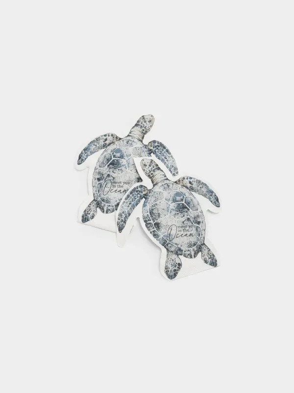 Қағаз майлықтар, 27х32 см, 20 дана, пішінді, сұр, Тасбақа, Grand turtle, image-1