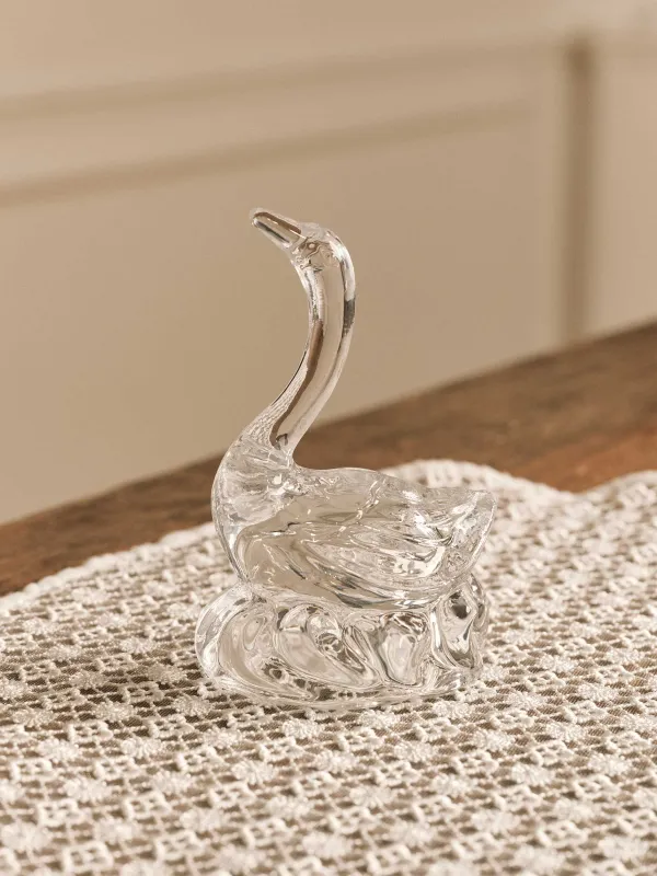 Мүсінше, 12 см, шыны, Аққу, Swan, image-5