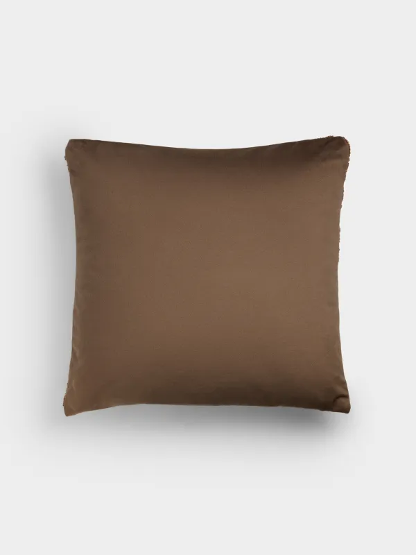 Сәндік жастық, 45х45 см, барқыт, қоңыр, Емен жаңғақтары, Velvet, image-1
