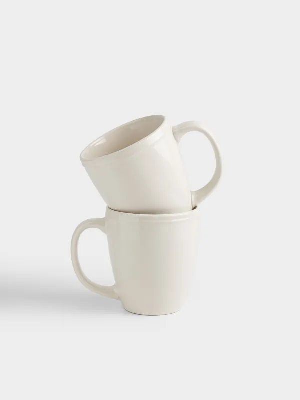 Саптыаяқ, 430 мл, 2 дана, керамика, сүт түстес, Классика, Ceramo classic, image-0
