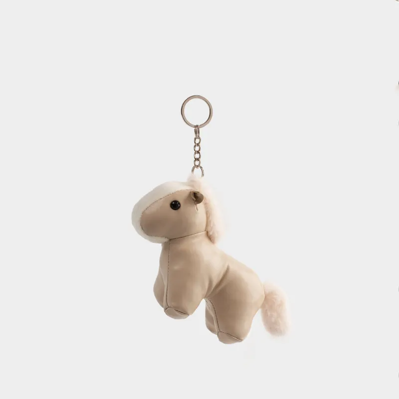 Салпыншақ, 12 см, полиуретан/металл, сарғылт-қоңыр, Жылқы, Keychain toy