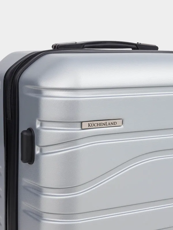 Чемодан M, 45х25х67 см, 3,4 кг, с замком, пластик, графитовый, Travel comfort, image-6
