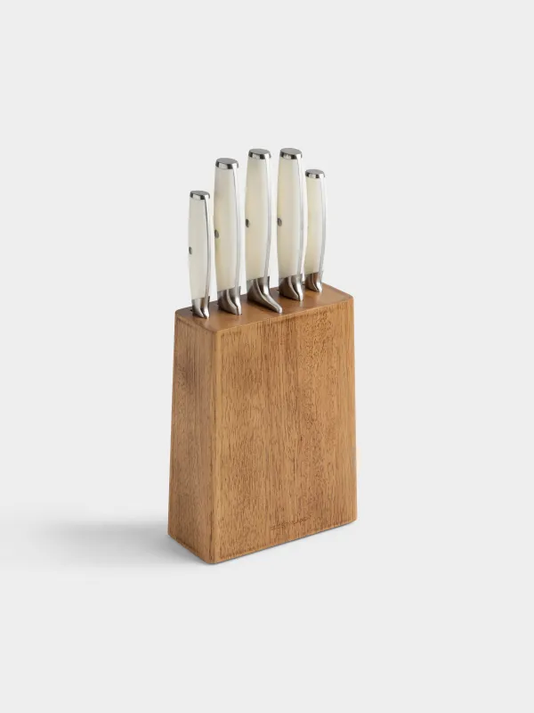 Набор ножей, в подставке, Wood kitchen, image-0