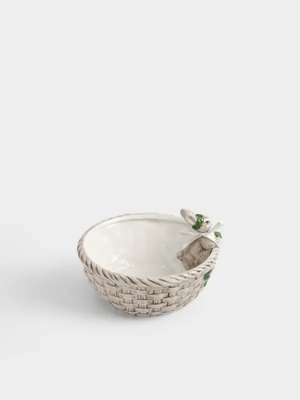 Конфетница, 20х14 см, Кролик с венком, Easter lace, image-3