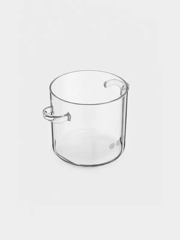 Кәстрөл, 16 см, 2,5 л, қақпағы бар, шыны B, Clear, image-1