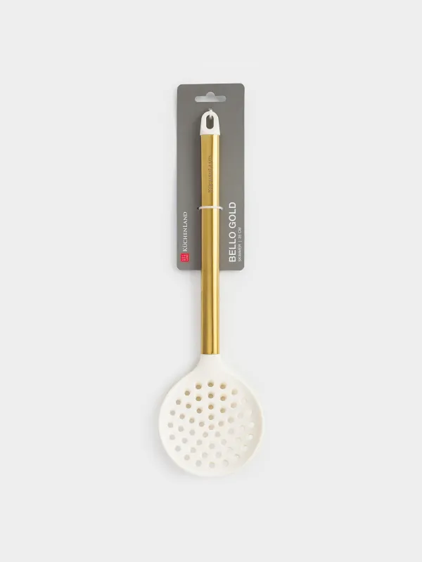 Кәкпір, 35 см, болат/силикон, сүт түстес, Bello gold, image-5