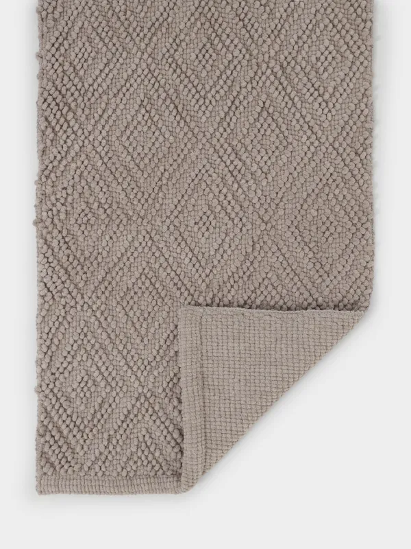 Кілем, 50x80 см, полиэстер/мақта, мокко, гауһар тастар, Rhombic, image-1