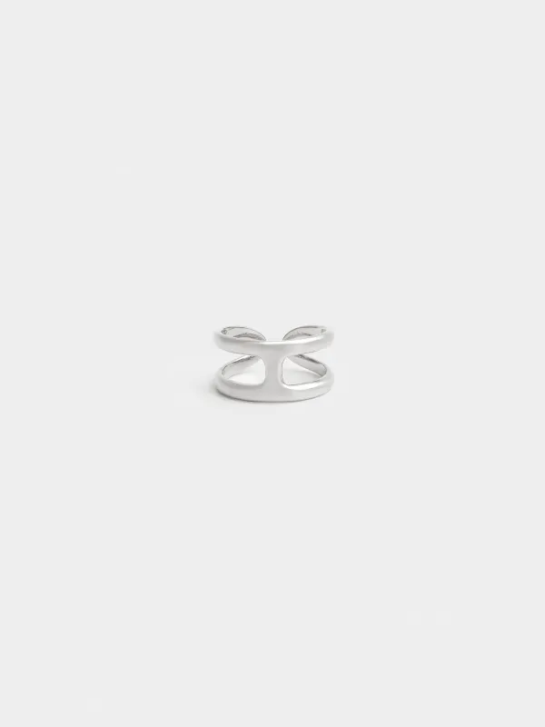 Сақина, 2 см, бірыңғай өлшем, металл, күміс, Jewelry, image-0