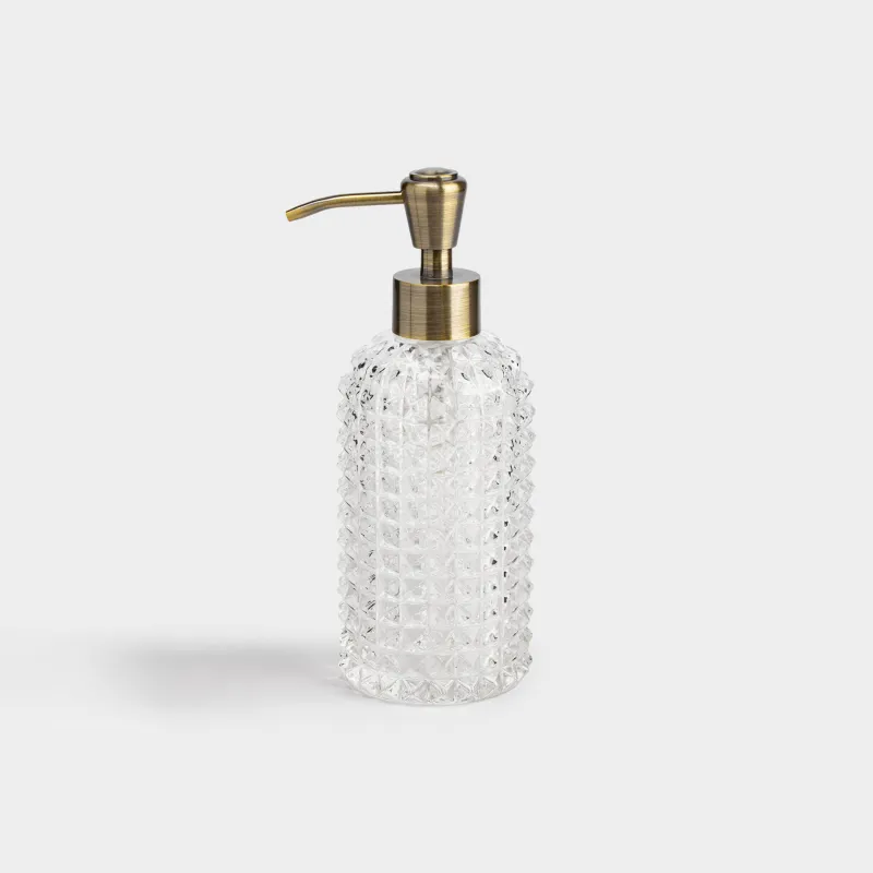 Сұйық сабын диспенсері, 350 мл, шыны/металл, Diamond lights