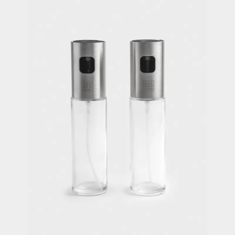 Май мен сірке суына арналған спрей диспенсері, 100 мл, 2 дана, шыны/болат, Classic