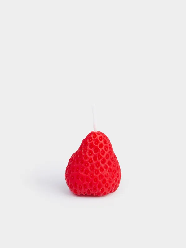 Свеча ароматическая, 3х2 см, 4 шт, Клубника, Fruit shape, image-3