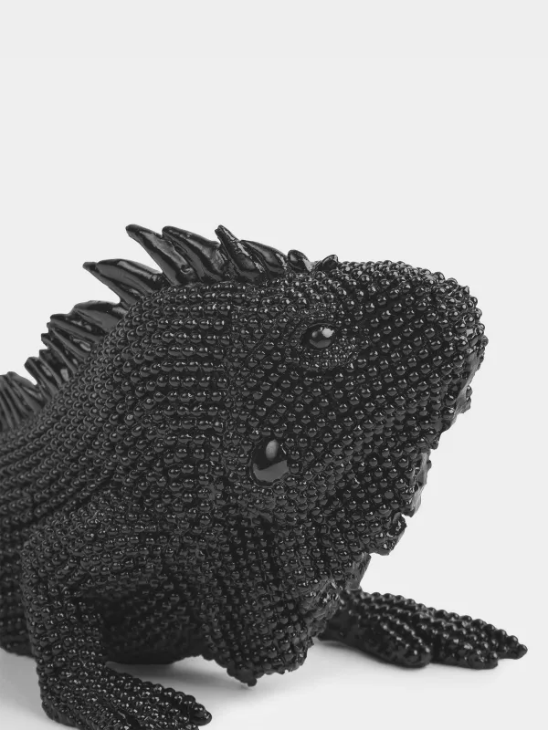 Мүсінше, 20х12 см, полирезин, қара, Игуана, Iguana, image-4