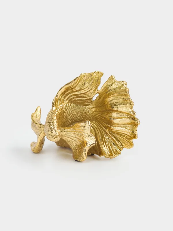 Мүсінше, 11 см, полирезин, алтын, Балық, Goldfish, image-2